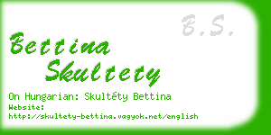 bettina skultety business card